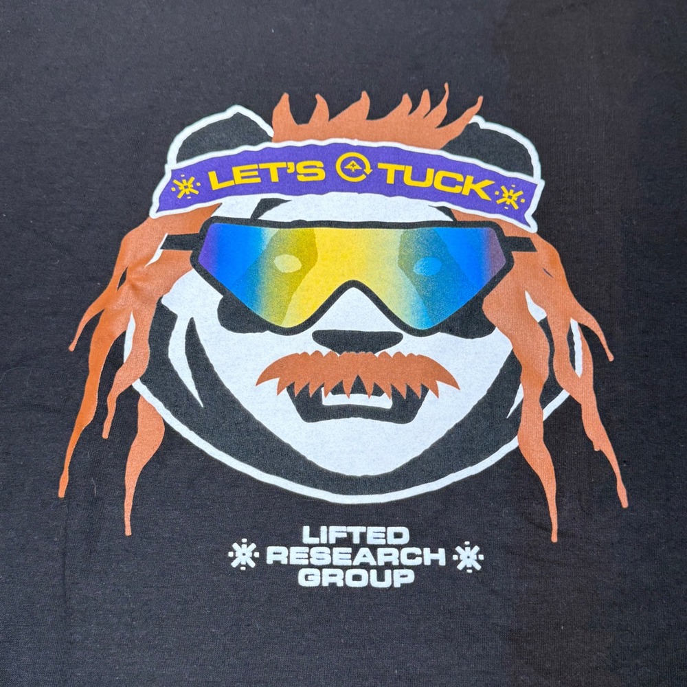 NWT LRG Panda Sunglasses Shirt Size XL Black Lifted‎ Research Group Graphic Tee
